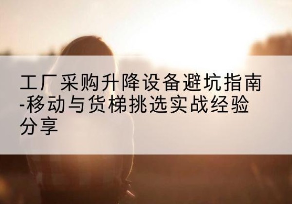 荣昌区移动式升降机怎么选-工厂采购升降设备避坑指南-移动与货梯挑选实战经验分享